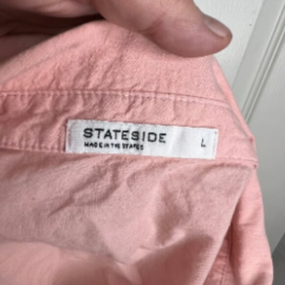 Stateside Anthropologie Women's Button Down Twist Bottom Front Shirt - Picture 5 of 6